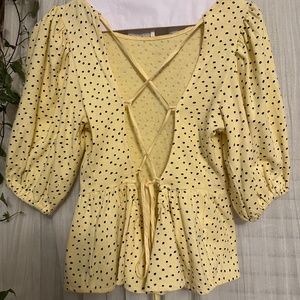 Urban Outfitters Open back Blouse 100% cotton